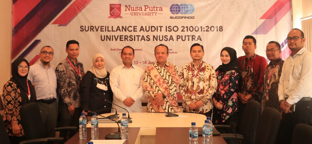 Pelaksanaan Audit Surveillance ISO Universitas Nusa Putra Berjalan dengan lancar